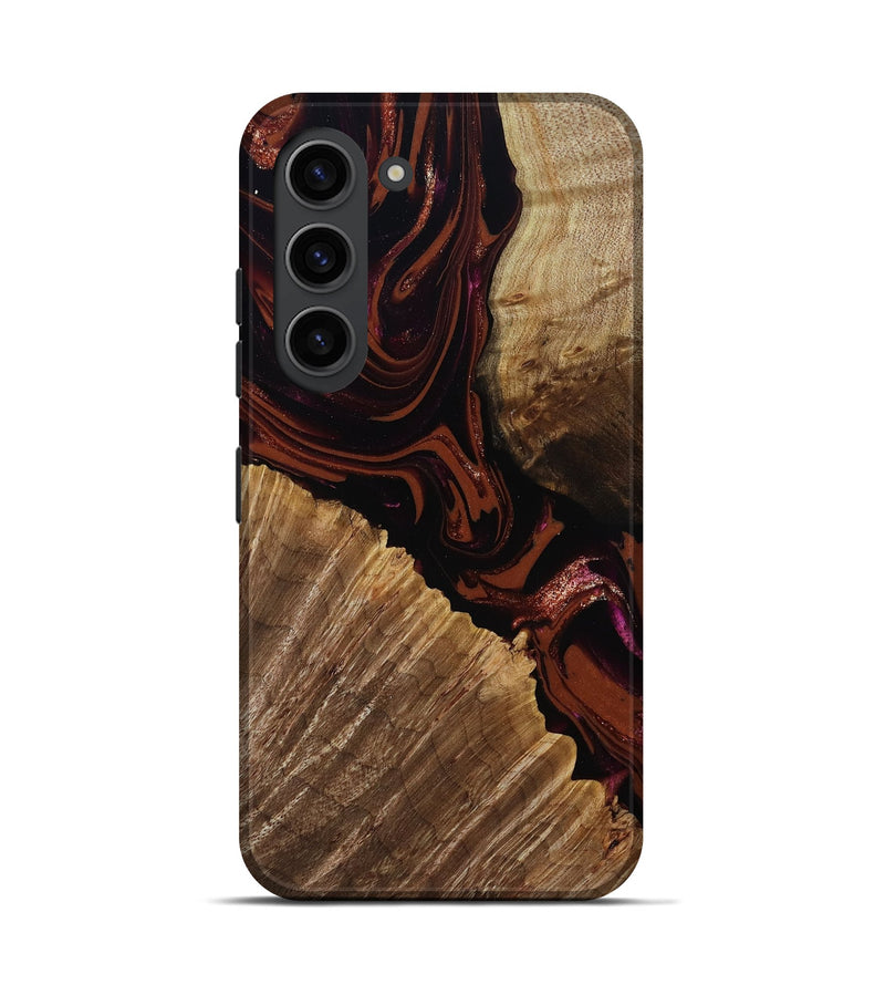 Galaxy S23 Wood Live Edge Phone Case - Lue (Red, 808567)