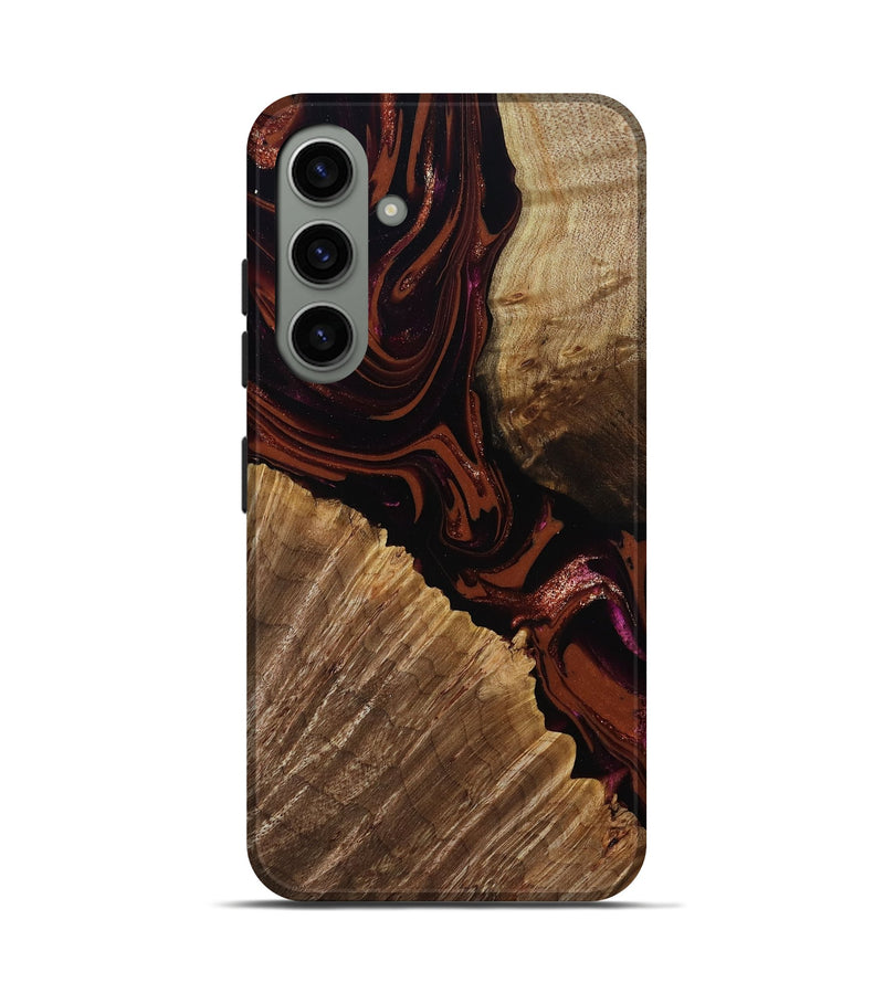 Galaxy S24 Wood Live Edge Phone Case - Lue (Red, 808567)