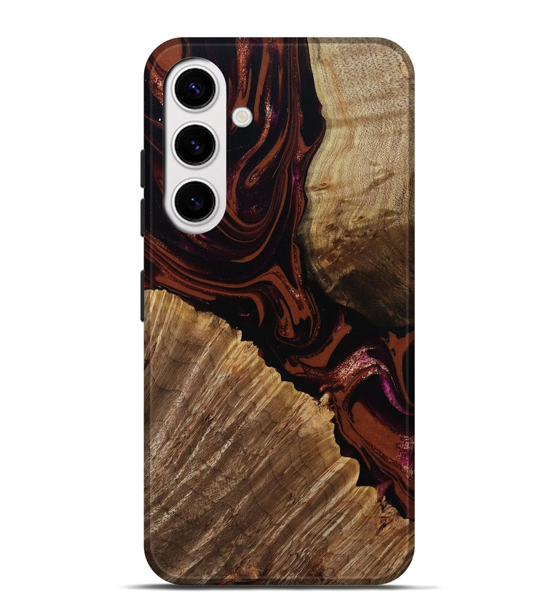 Galaxy S25 Plus Wood Live Edge Phone Case - Lue (Red, 808567)