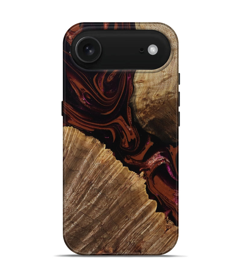 iPhone 17 Air Wood Live Edge Phone Case - Lue (Red, 808567)