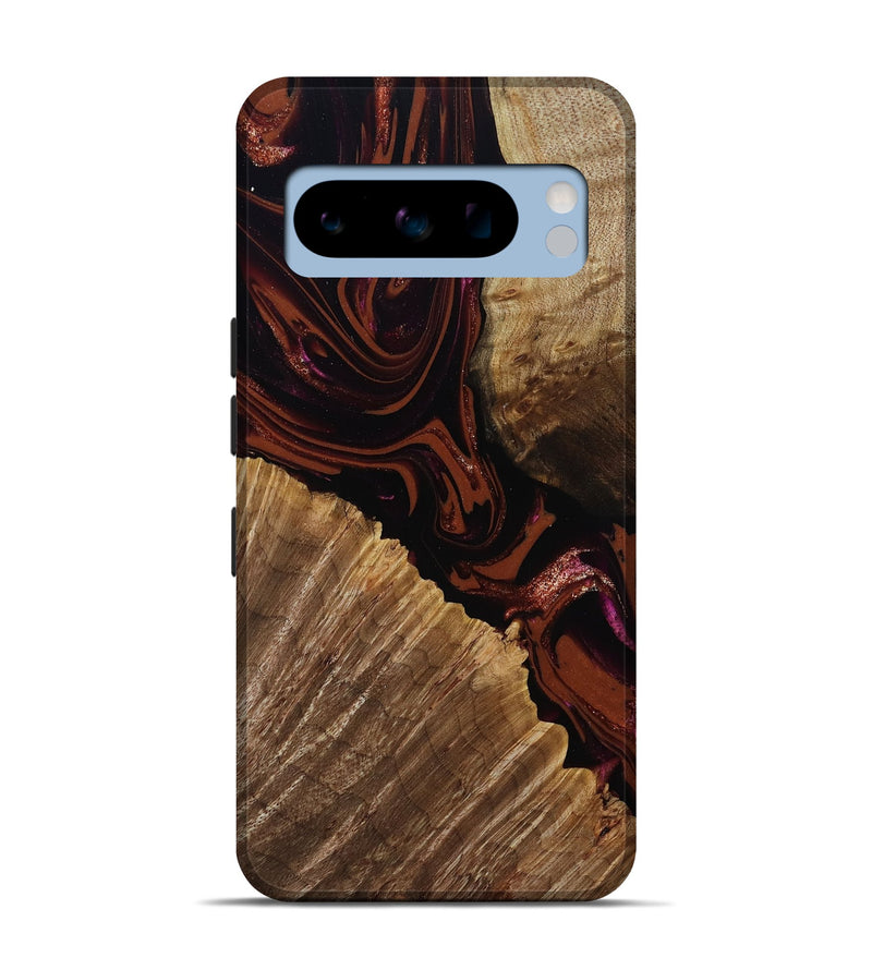Pixel 8 Pro Wood Live Edge Phone Case - Lue (Red, 808567)