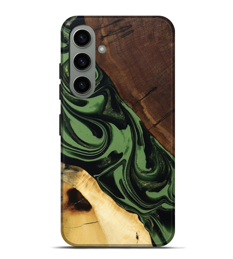 Galaxy S24 Plus Wood Live Edge Phone Case - Junius (Green, 808573)