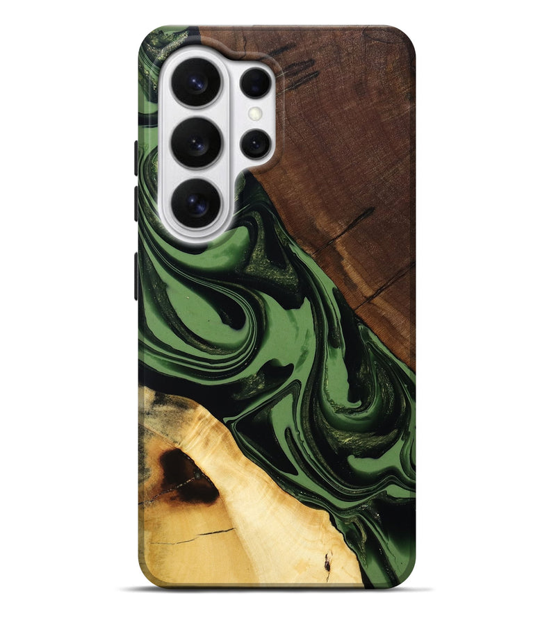 Galaxy S26 Ultra Wood Live Edge Phone Case - Junius (Green, 808573)