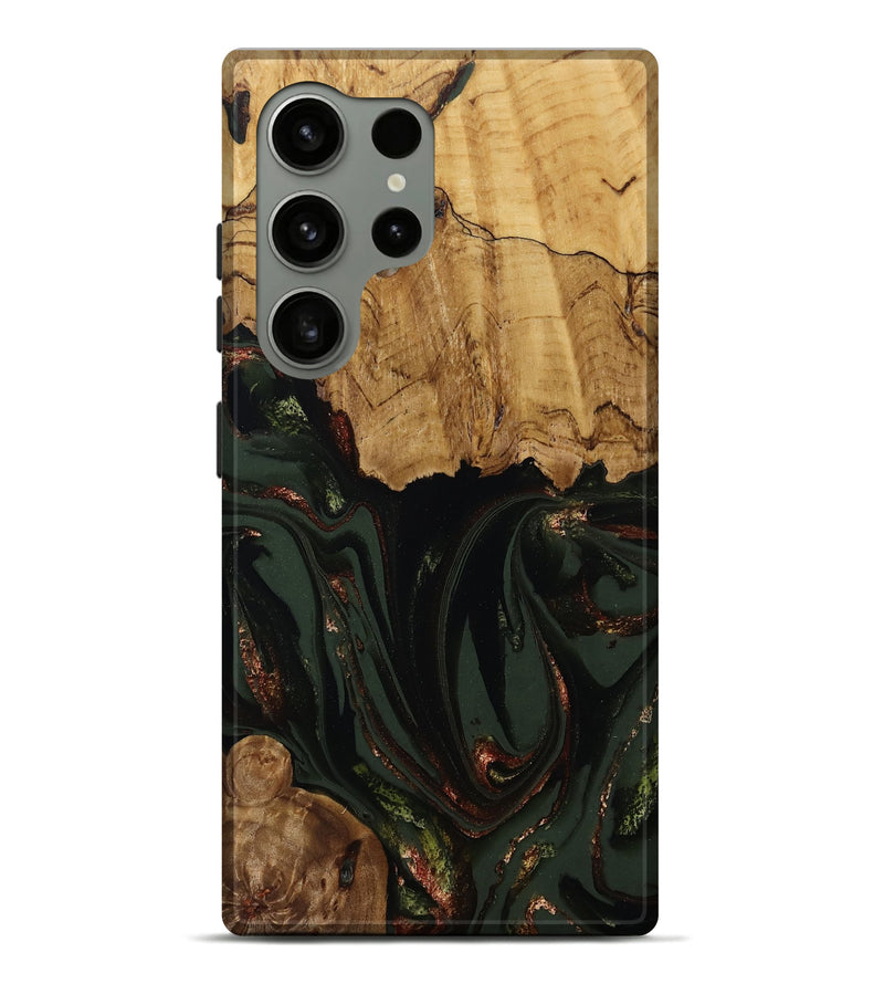 Galaxy S24 Ultra Wood Live Edge Phone Case - Capri (Green, 808574)
