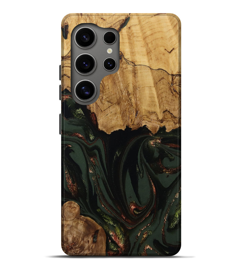 Galaxy S25 Ultra Wood Live Edge Phone Case - Capri (Green, 808574)