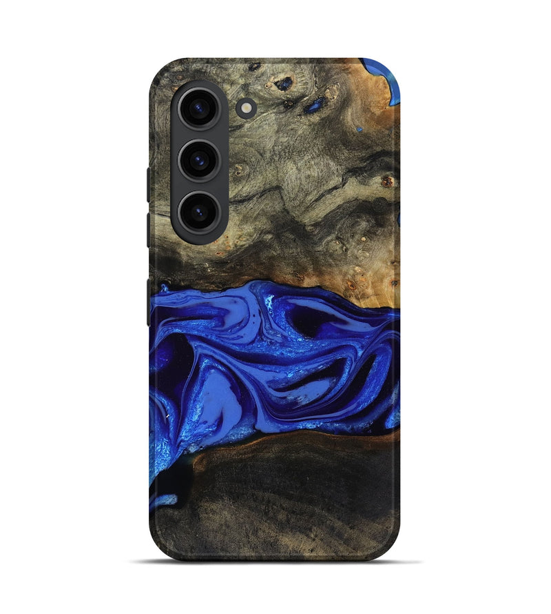 Galaxy S23 Wood Live Edge Phone Case - Braden (Blue, 808580)