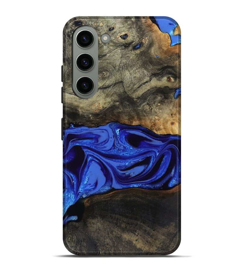 Galaxy S23 Plus Wood Live Edge Phone Case - Braden (Blue, 808580)