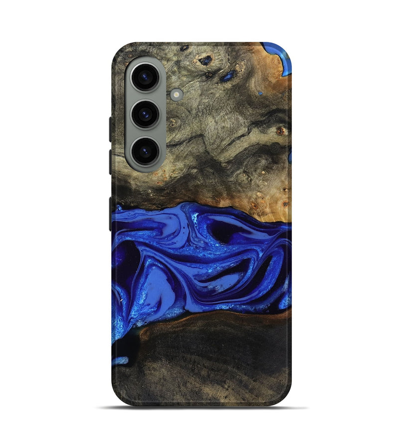 Galaxy S24 Wood Live Edge Phone Case - Braden (Blue, 808580)