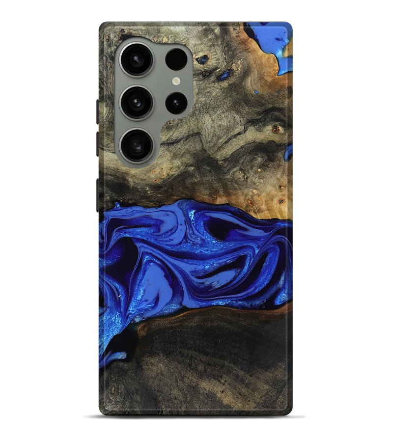 Galaxy S24 Ultra Wood Live Edge Phone Case - Braden (Blue, 808580)