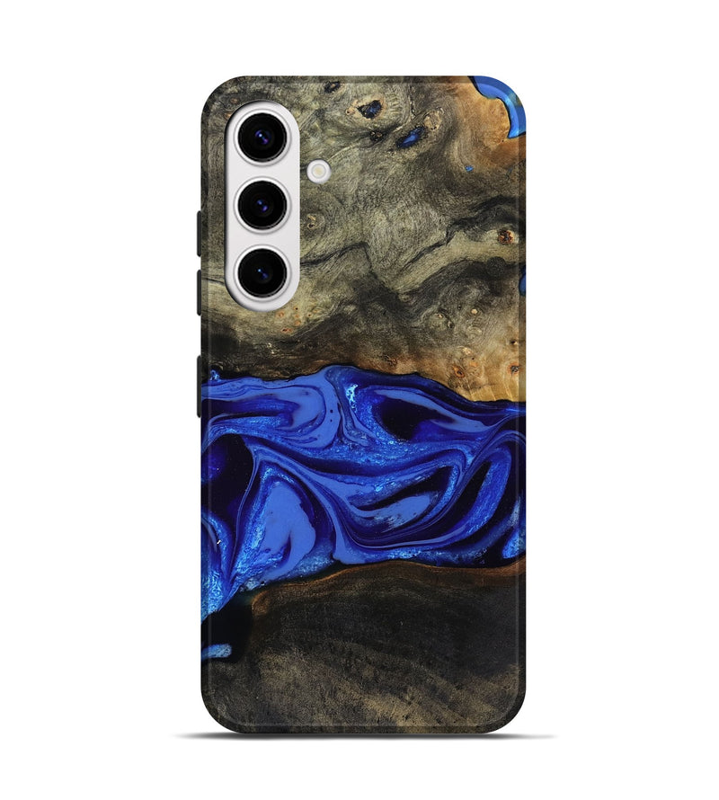 Galaxy S25 Wood Live Edge Phone Case - Braden (Blue, 808580)