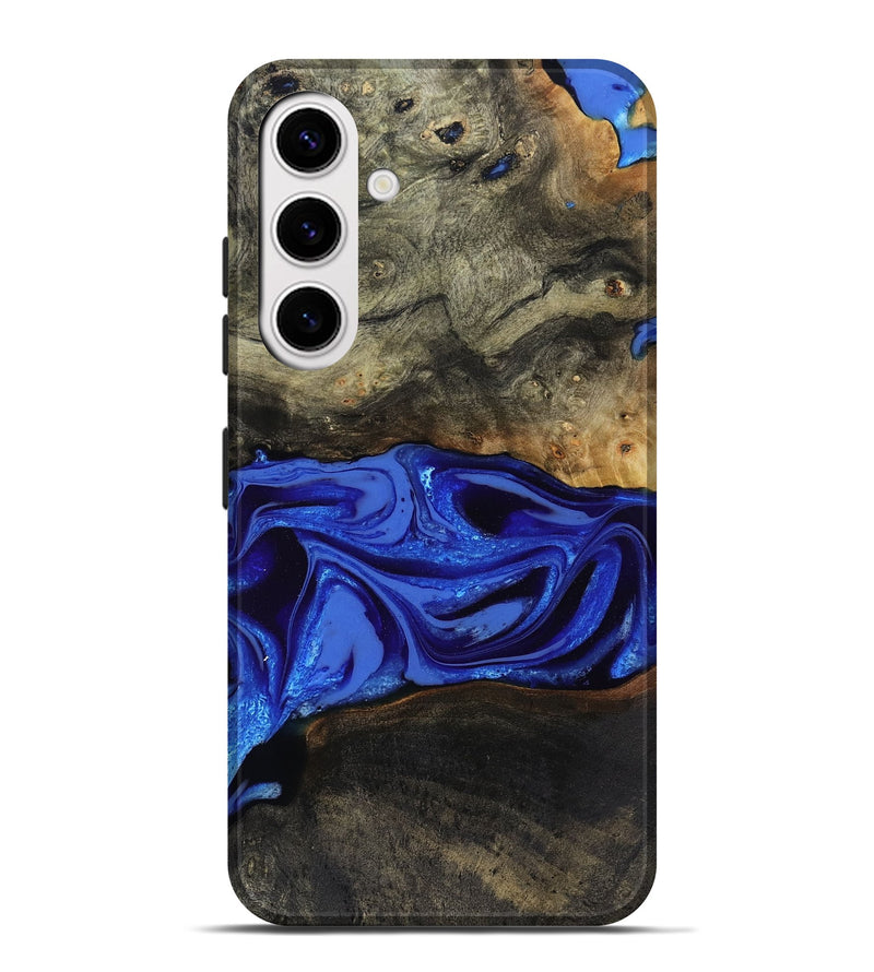 Galaxy S25 Plus Wood Live Edge Phone Case - Braden (Blue, 808580)