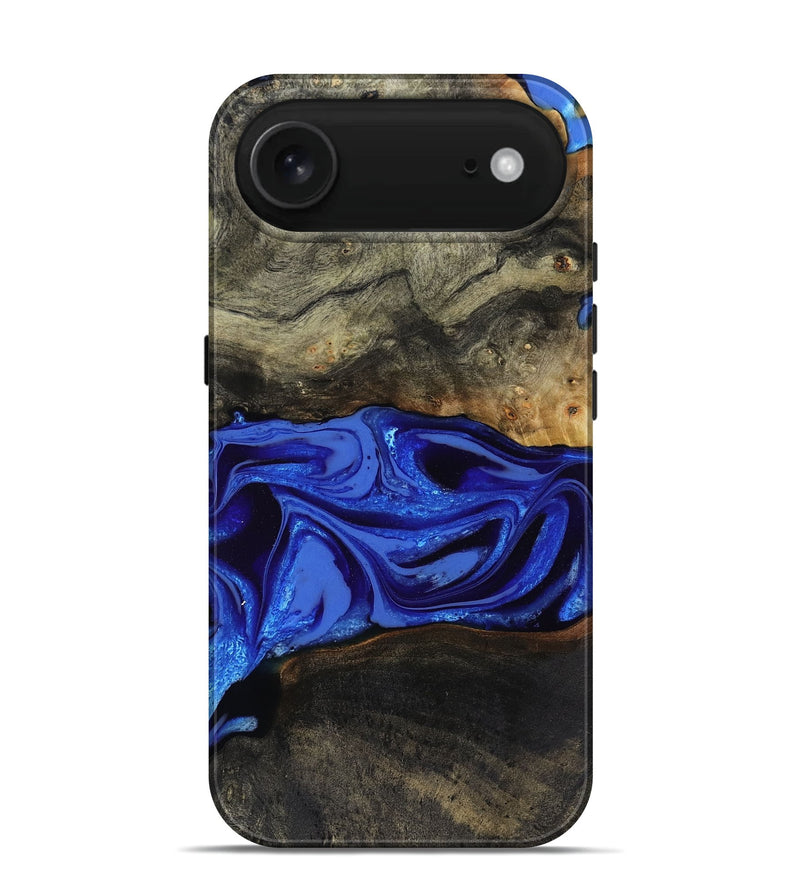 iPhone 17 Air Wood Live Edge Phone Case - Braden (Blue, 808580)