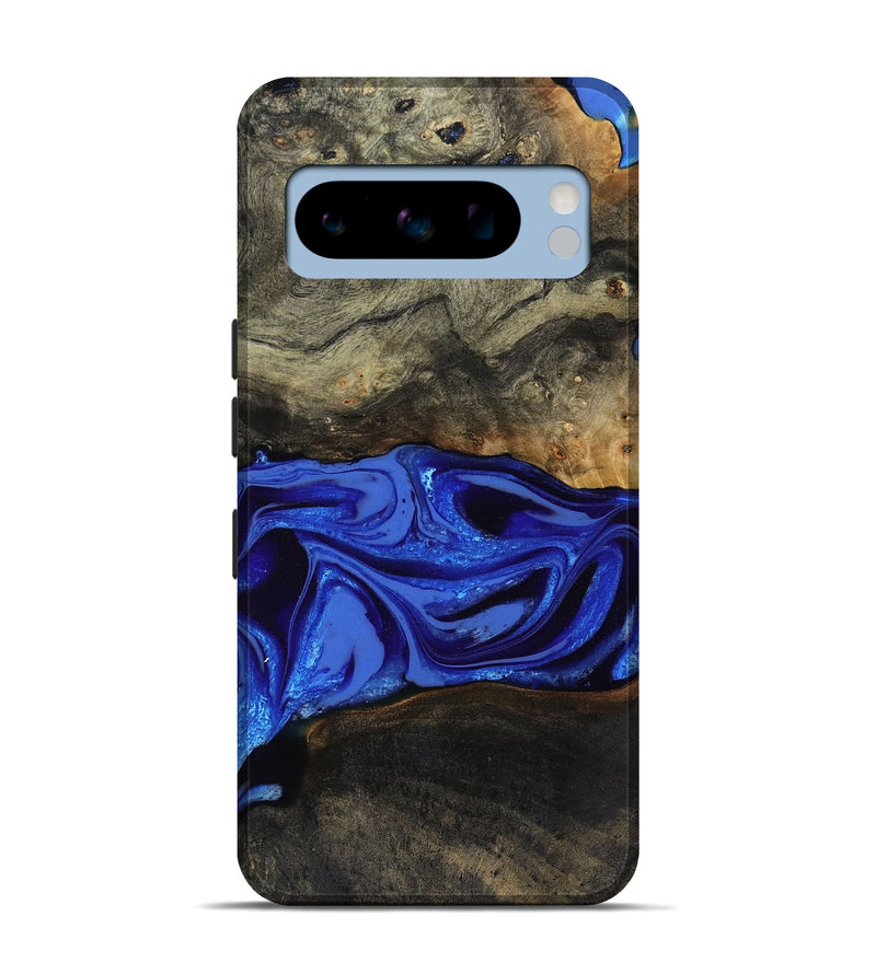 Pixel 8 Pro Wood Live Edge Phone Case - Braden (Blue, 808580)
