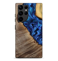 Galaxy S22 Ultra Wood Live Edge Phone Case - Mariam (Purple, 808586)