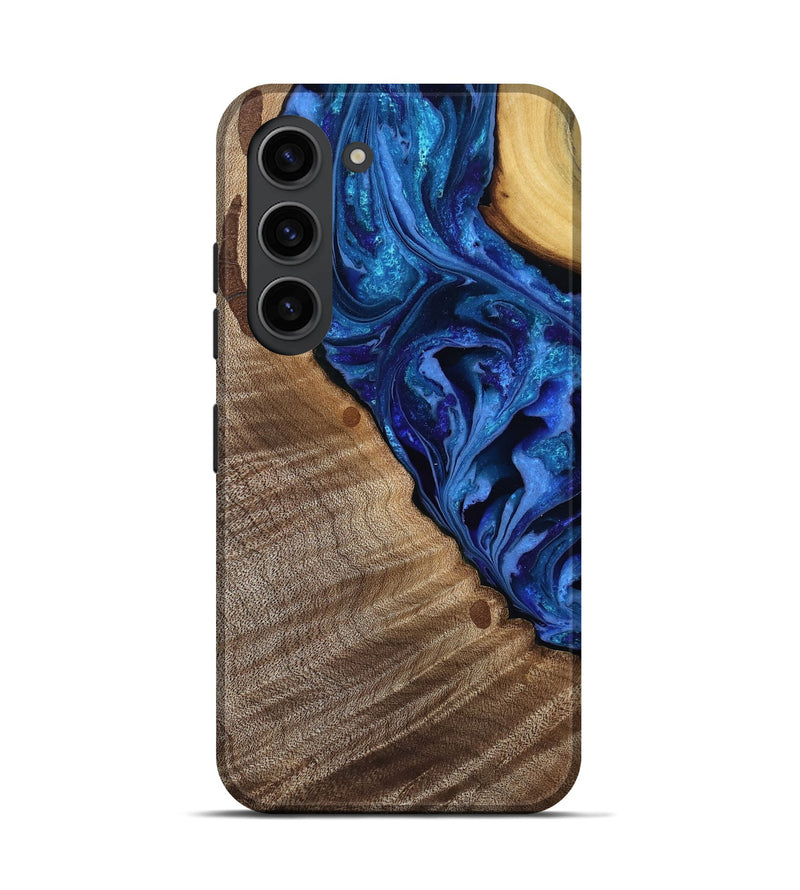 Galaxy S23 Wood Live Edge Phone Case - Mariam (Purple, 808586)