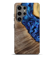 Galaxy S25 Ultra Wood Live Edge Phone Case - Mariam (Purple, 808586)