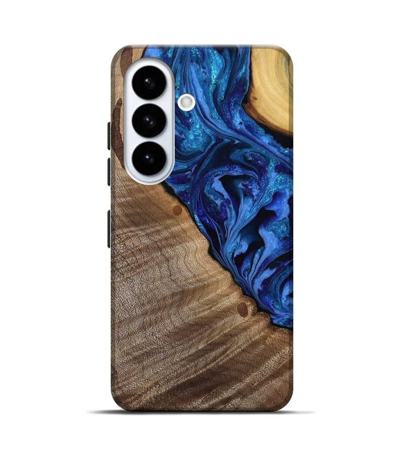 Galaxy S26 Wood Live Edge Phone Case - Mariam (Purple, 808586)