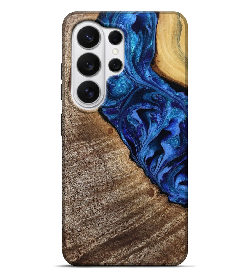 Galaxy S26 Ultra Wood Live Edge Phone Case - Mariam (Purple, 808586)