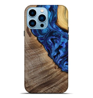 iPhone 14 Pro Max Wood Live Edge Phone Case - Mariam (Purple, 808586)