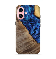 iPhone 16 Wood Live Edge Phone Case - Mariam (Purple, 808586)