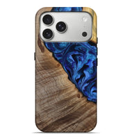 iPhone 17 Pro Max Wood Live Edge Phone Case - Mariam (Purple, 808586)