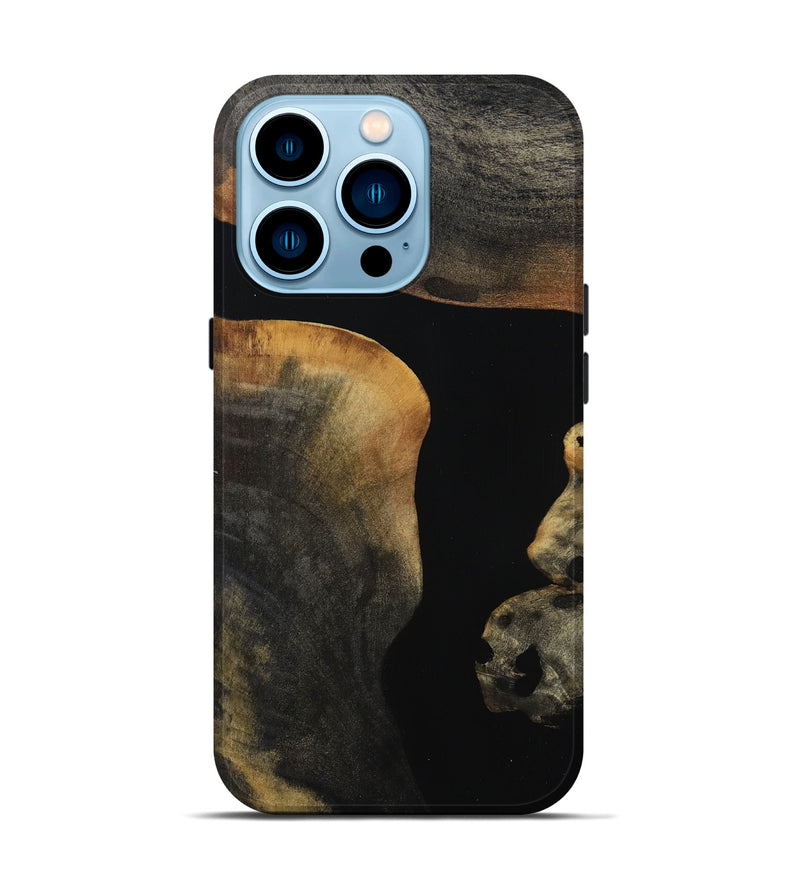 iPhone 14 Pro Wood Live Edge Phone Case - Salina (Wood Burl, 808601)
