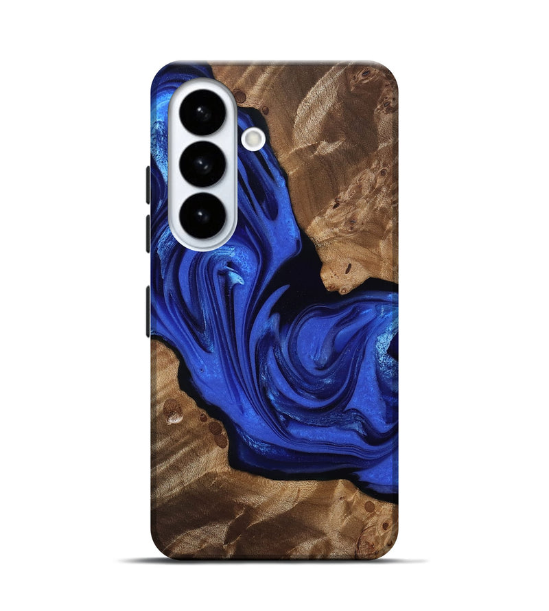 Galaxy S26 Wood Live Edge Phone Case - Lorelei (Blue, 808602)