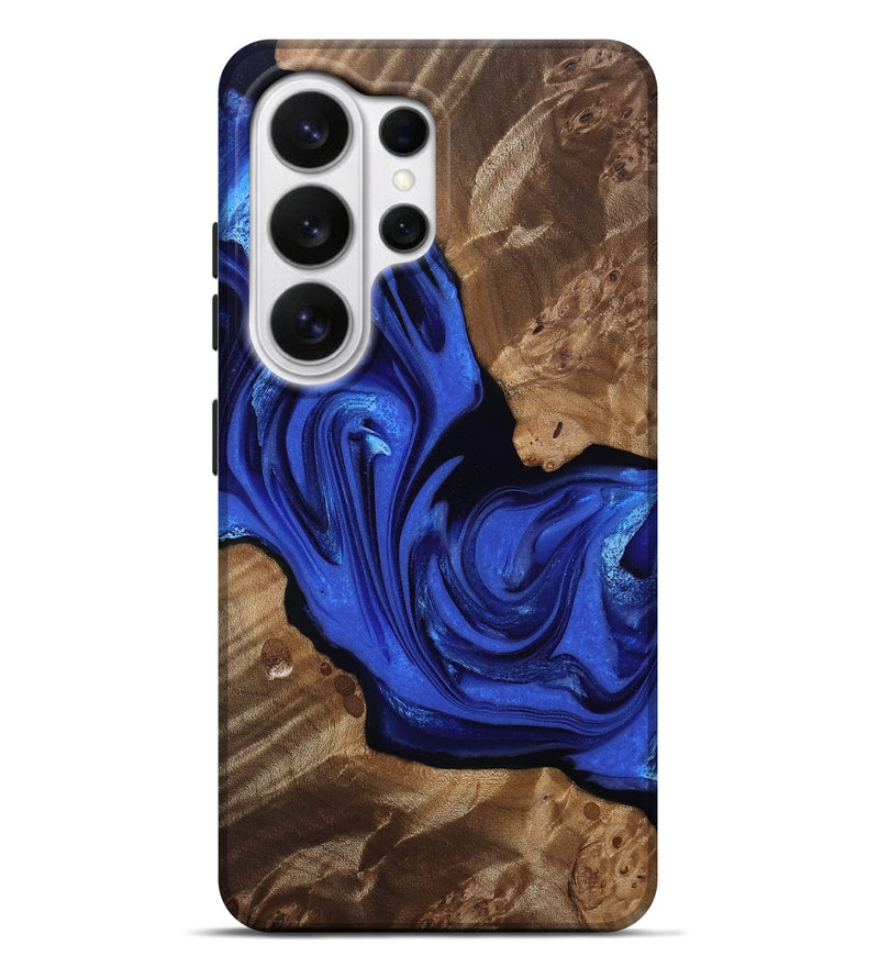 Galaxy S26 Ultra Wood Live Edge Phone Case - Lorelei (Blue, 808602)