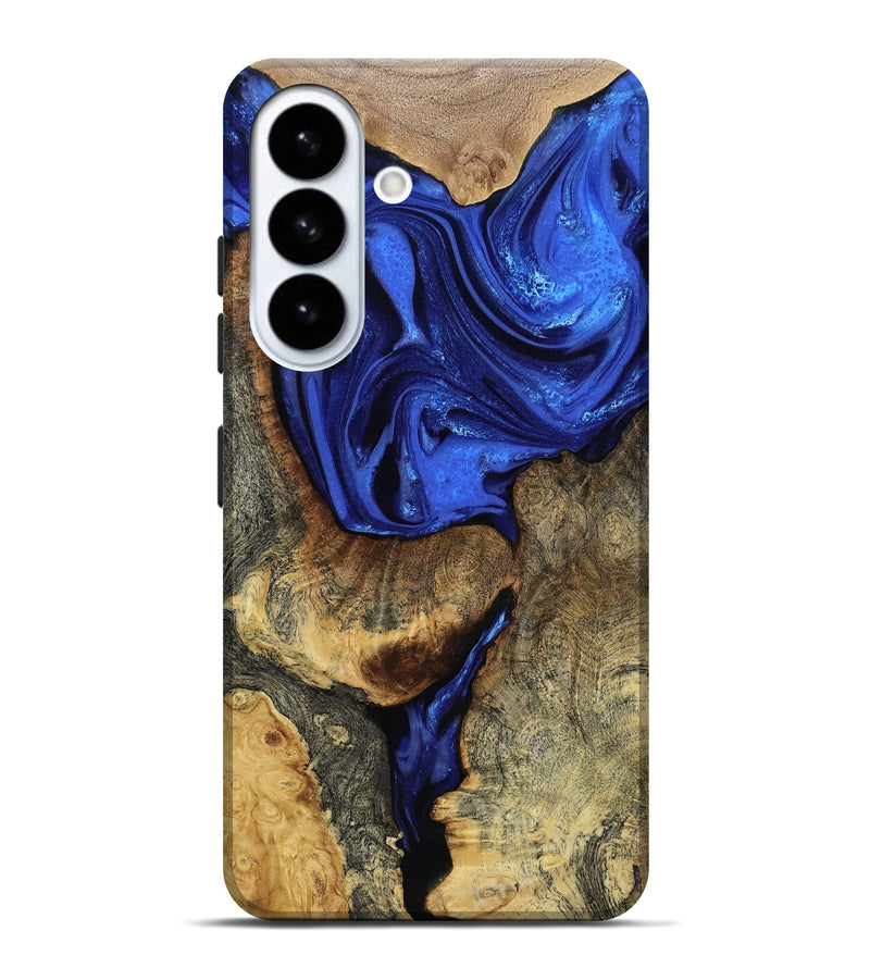 Galaxy S26 Plus Wood Live Edge Phone Case - Alana (Blue, 808607)