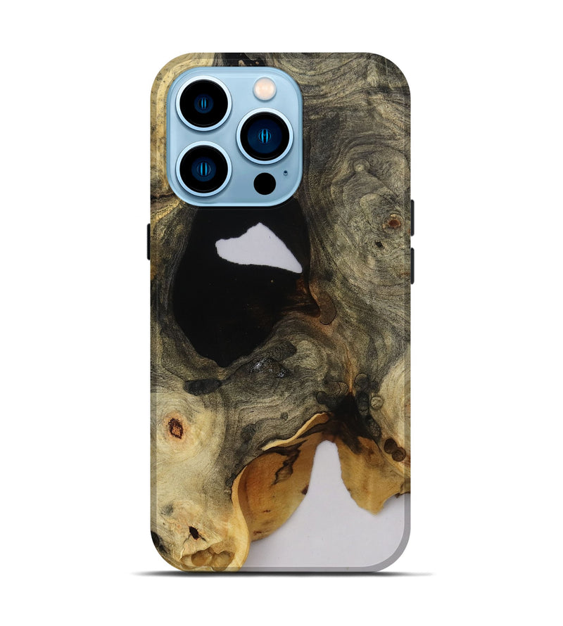 iPhone 14 Pro Wood Live Edge Phone Case - Arlene (Clear, 808621)