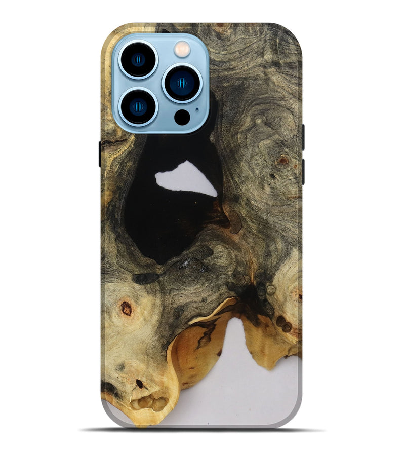 iPhone 14 Pro Max Wood Live Edge Phone Case - Arlene (Clear, 808621)