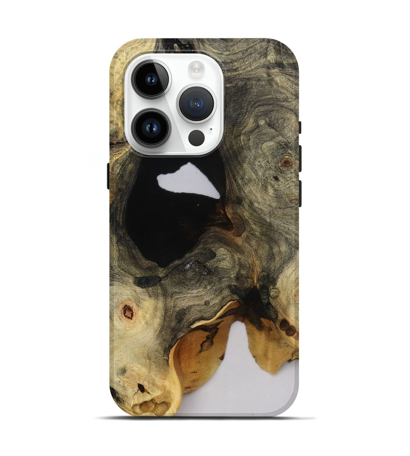 iPhone 15 Pro Wood Live Edge Phone Case - Arlene (Clear, 808621)