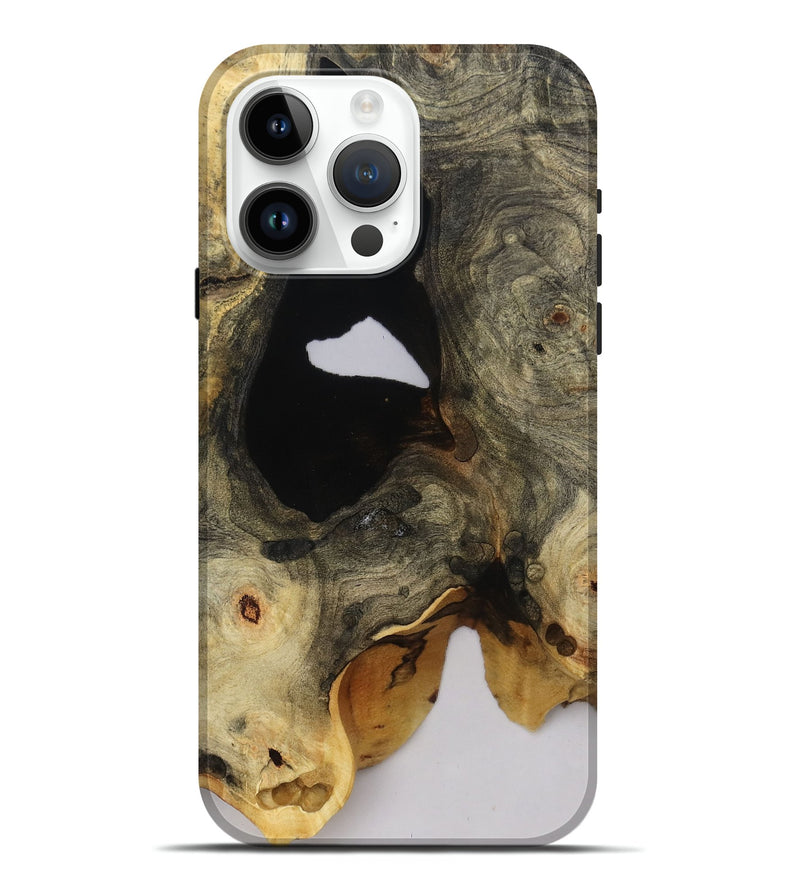 iPhone 15 Pro Max Wood Live Edge Phone Case - Arlene (Clear, 808621)