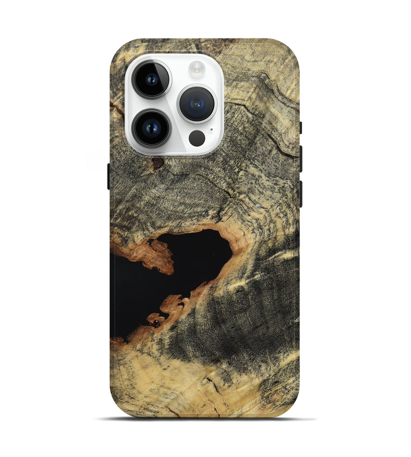 iPhone 15 Pro Wood Live Edge Phone Case - Christi (Wood Burl, 808623)
