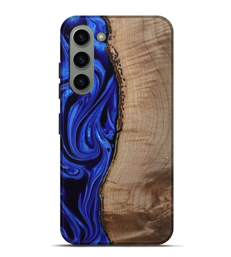 Galaxy S23 Plus Wood Live Edge Phone Case - Morgan (Blue, 808626)
