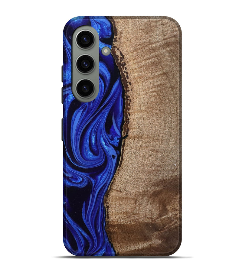 Galaxy S24 Plus Wood Live Edge Phone Case - Morgan (Blue, 808626)