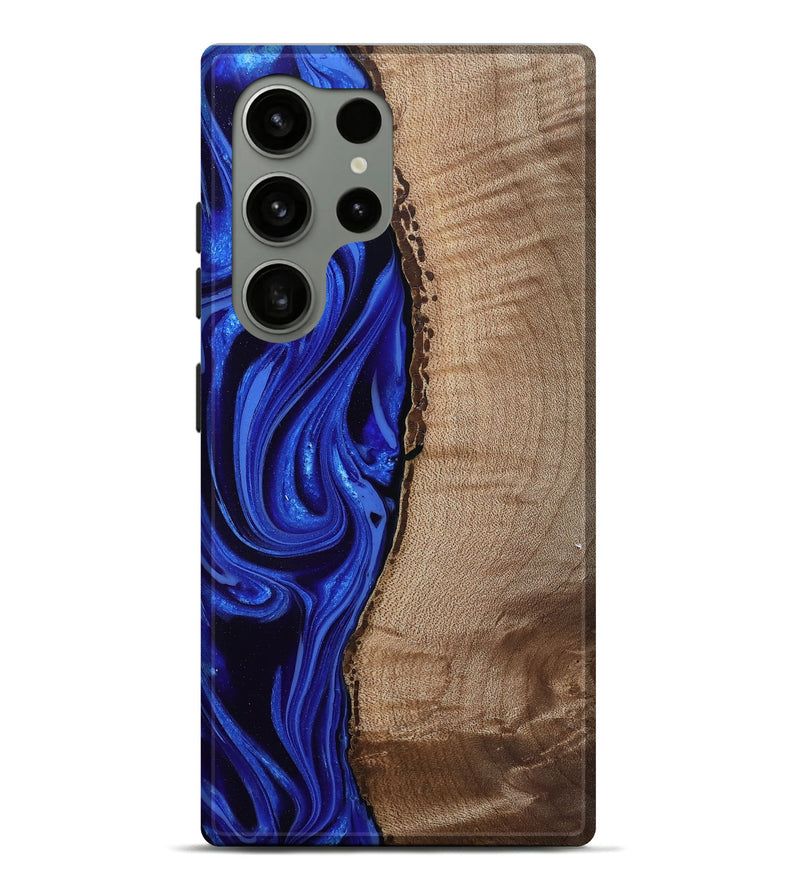 Galaxy S24 Ultra Wood Live Edge Phone Case - Morgan (Blue, 808626)