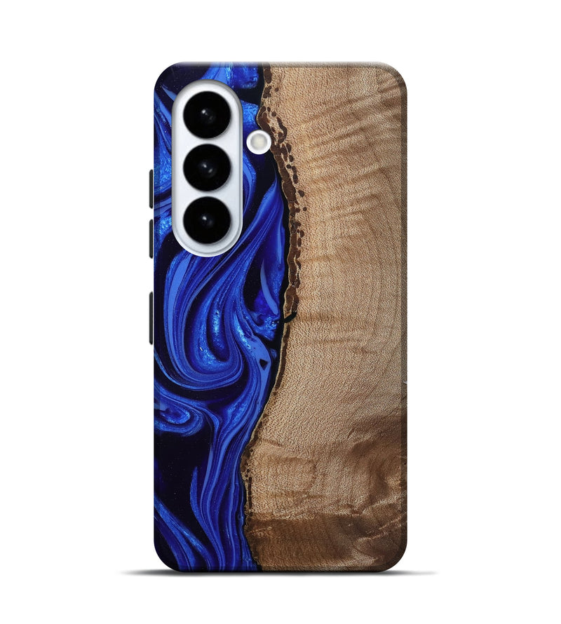 Galaxy S26 Wood Live Edge Phone Case - Morgan (Blue, 808626)