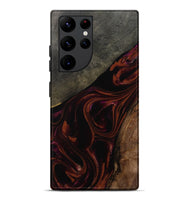 Galaxy S22 Ultra Wood Live Edge Phone Case - Hassan (Red, 808631)