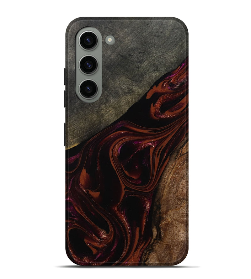 Galaxy S23 Plus Wood Live Edge Phone Case - Hassan (Red, 808631)