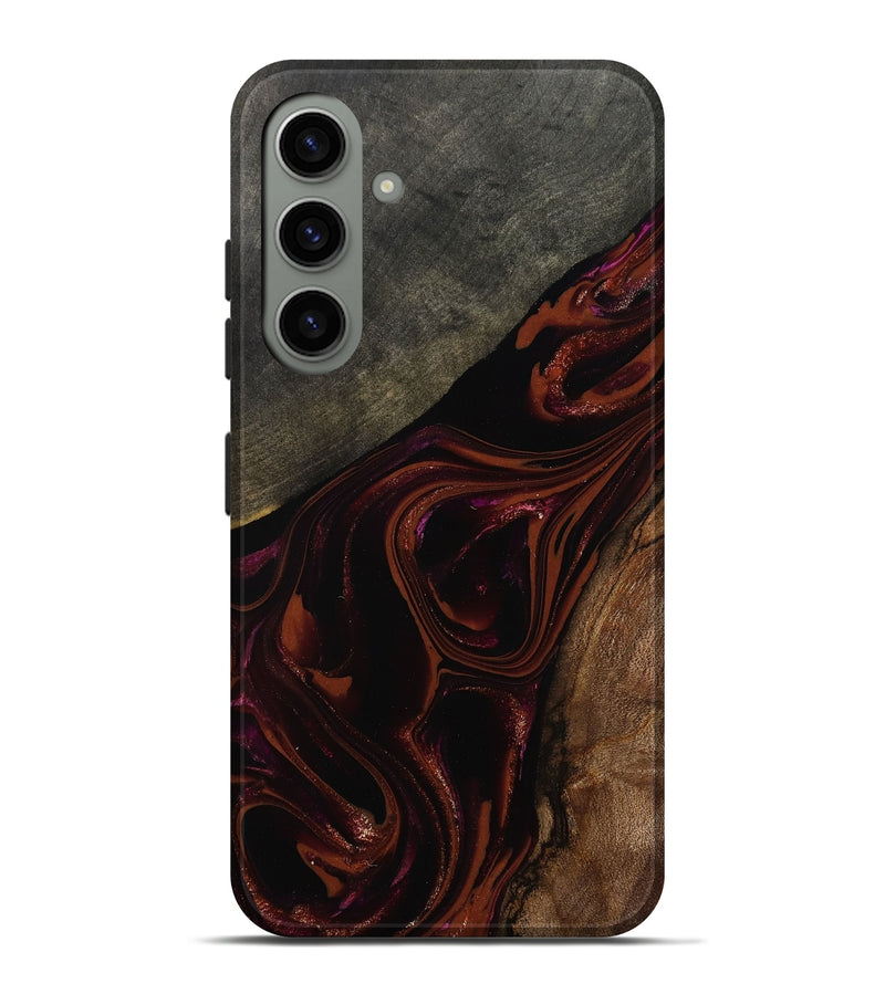 Galaxy S24 Plus Wood Live Edge Phone Case - Hassan (Red, 808631)