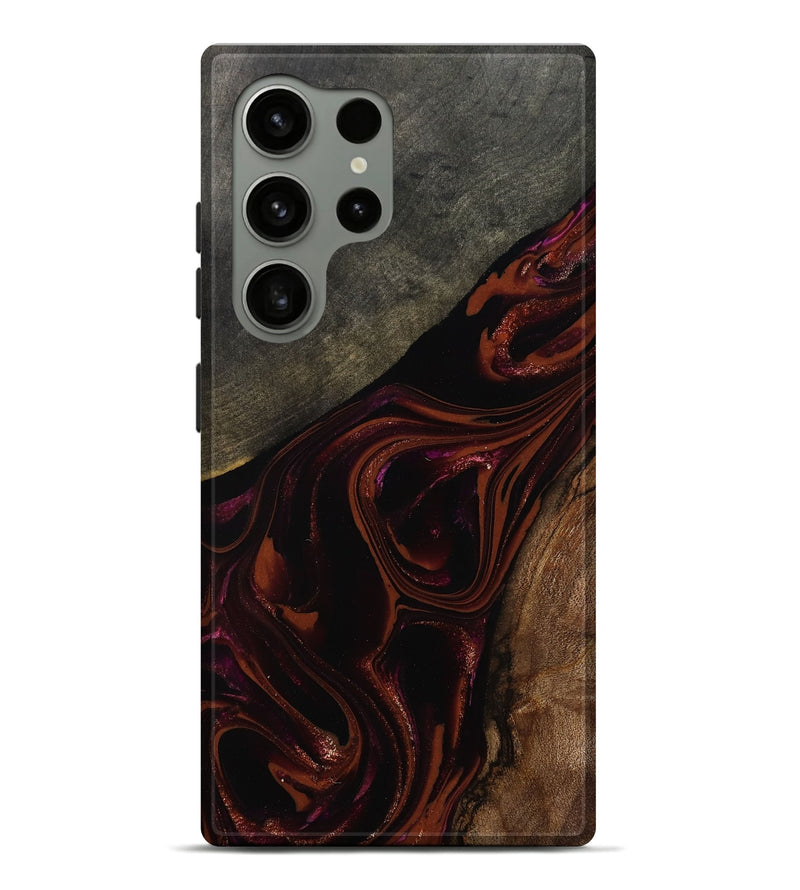 Galaxy S24 Ultra Wood Live Edge Phone Case - Hassan (Red, 808631)