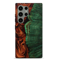 Galaxy S24 Ultra Wood Live Edge Phone Case - Della (Red, 808633)