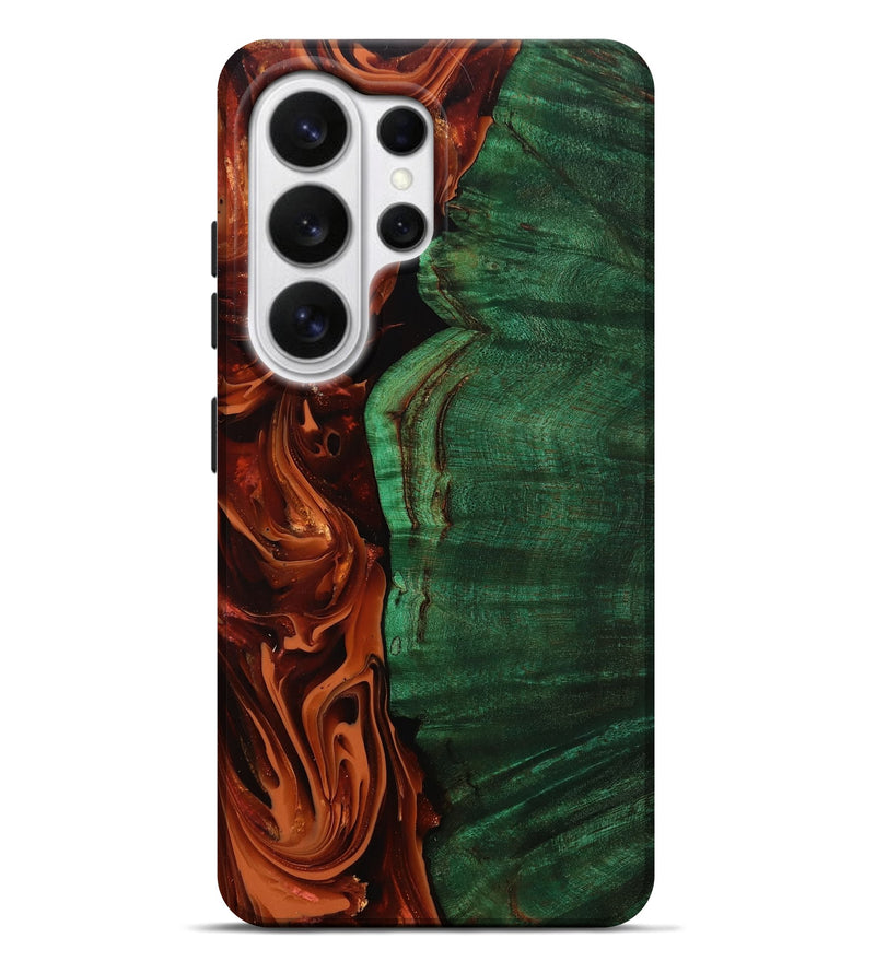 Galaxy S26 Ultra Wood Live Edge Phone Case - Della (Red, 808633)