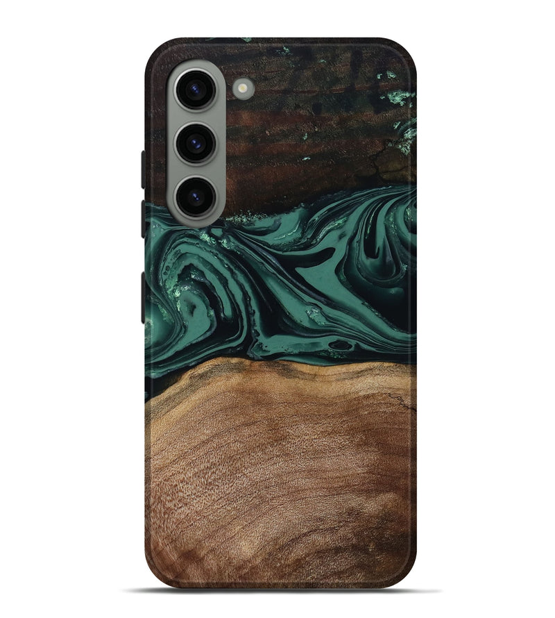 Galaxy S23 Plus Wood Live Edge Phone Case - Shauna (Green, 808636)