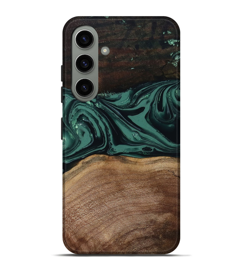 Galaxy S24 Plus Wood Live Edge Phone Case - Shauna (Green, 808636)