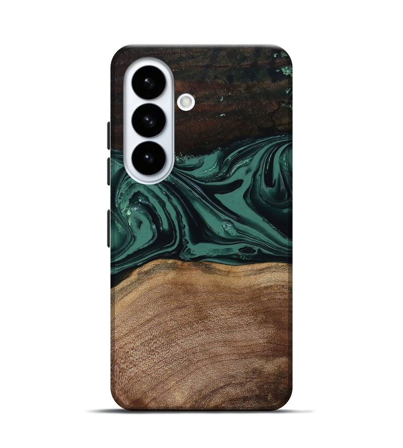 Galaxy S26 Wood Live Edge Phone Case - Shauna (Green, 808636)