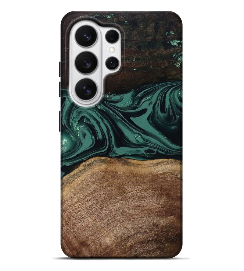 Galaxy S26 Ultra Wood Live Edge Phone Case - Shauna (Green, 808636)