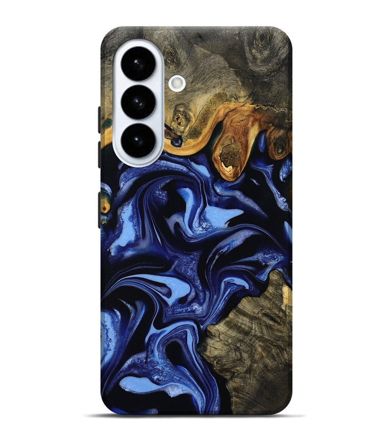 Galaxy S26 Plus Wood Live Edge Phone Case - Lavina (Blue, 808640)