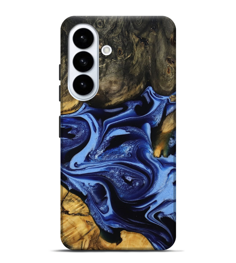 Galaxy S26 Plus Wood Live Edge Phone Case - Abe (Blue, 808643)
